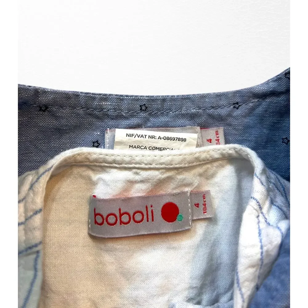 Boboli 3 Piece Linen Blend Shorts Set, Size 4